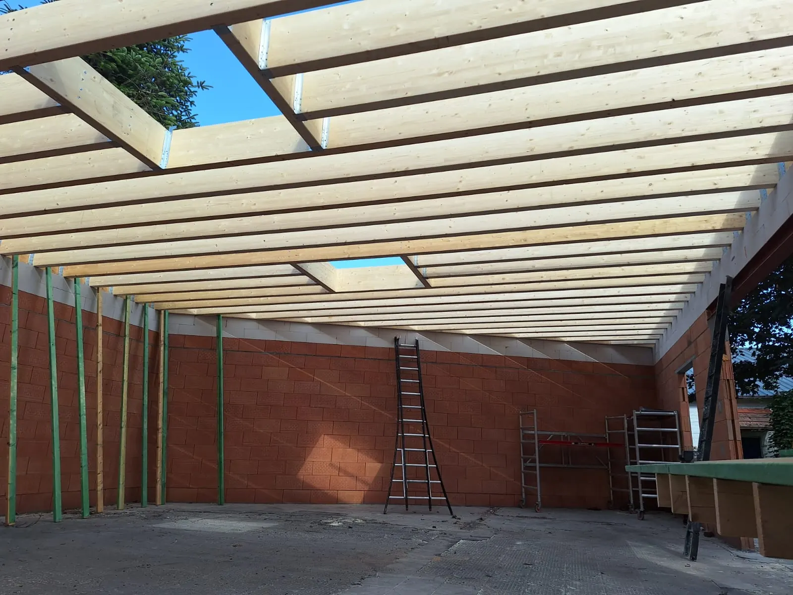 Complexe plat dak constructie & EPDM afwerking — Wetteren